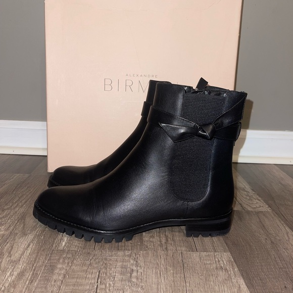 Alexandre Birman Clarita Rain Waterproof Black Bootie - Picture 7 of 12